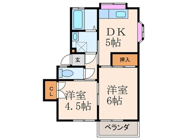 デュオ－プ足立の物件間取画像